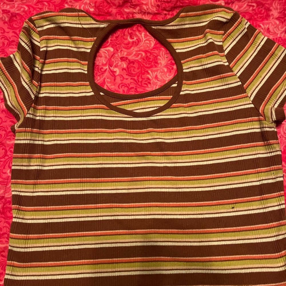striped crop top